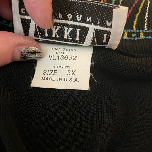 Vikki Vi California Button Down blouse size 3X short sleeves faux embroidery - Picture 13 of 15